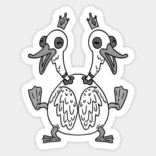 A Cavalcade of Duck (version 4) Sticker